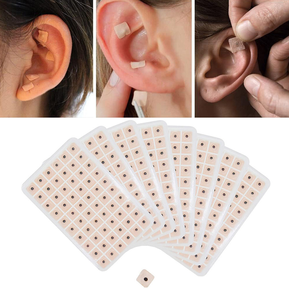 600Pcs/Set Ear Acupuncture Massage Therapy Needle Patch Auricular Sticker