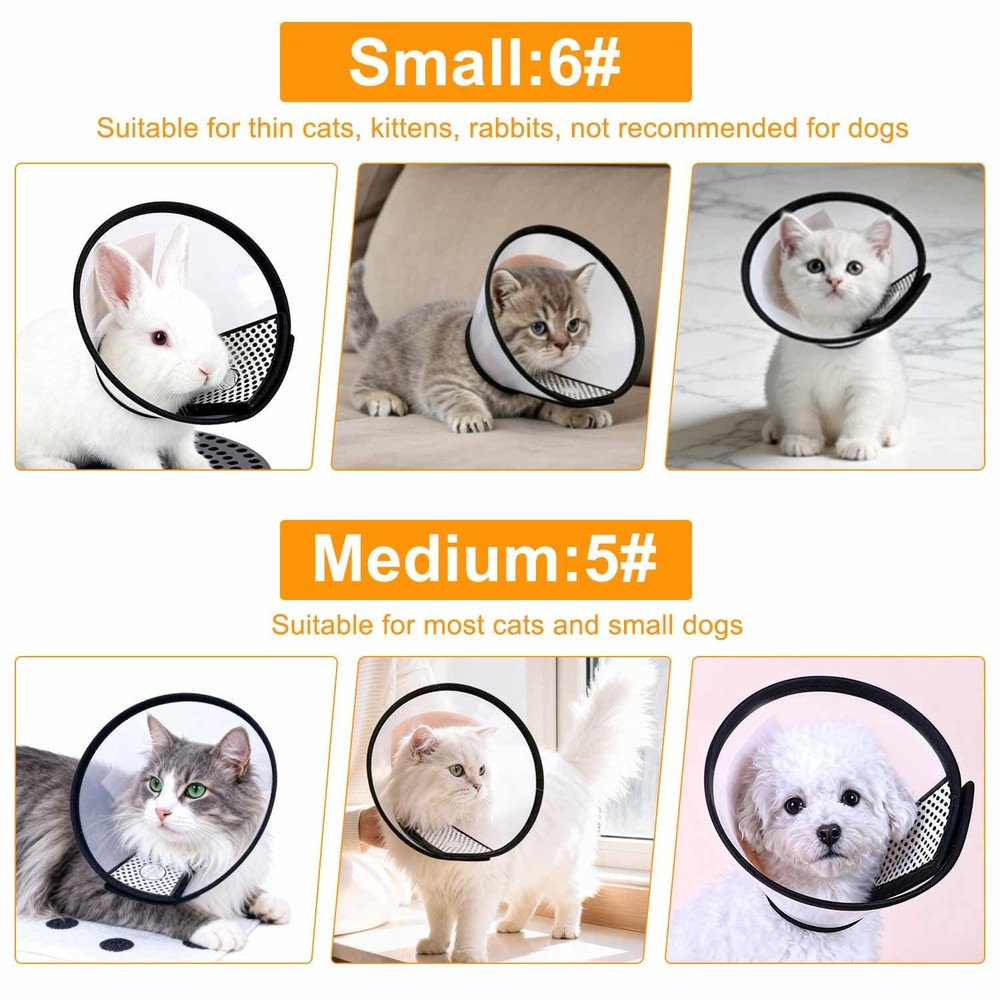 2 Pack Small 6# (Neck Girth 5.3" - 6.8", Depth 4.1'’), 2Pcs, Size