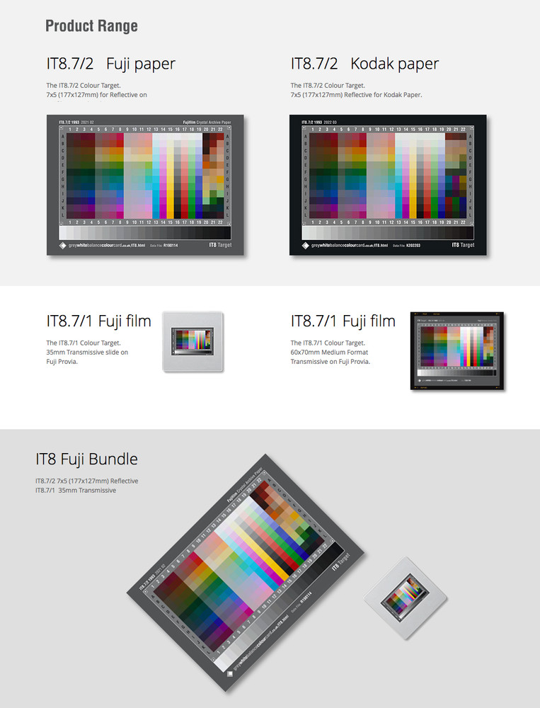 IT-8 Pro Target Scanner Calibration - IT8.7/2 - Fuji Reflective_8x6
