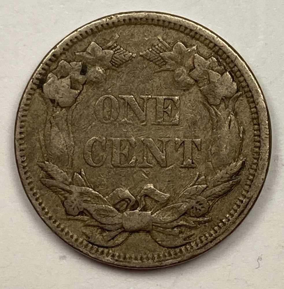 1858 Flying Eagle Cent .01. Choice VF. Large Letters.