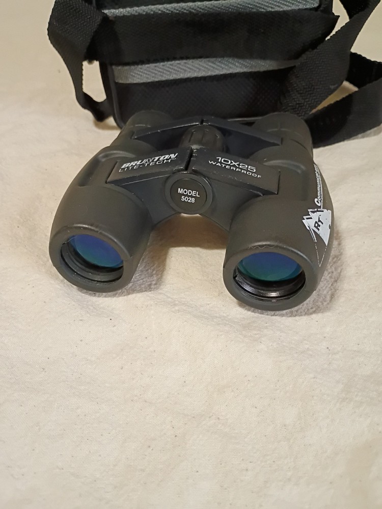 Brunton Lite-Tech 10x25 Waterproof Binoculars Model 5028 w/Case B3