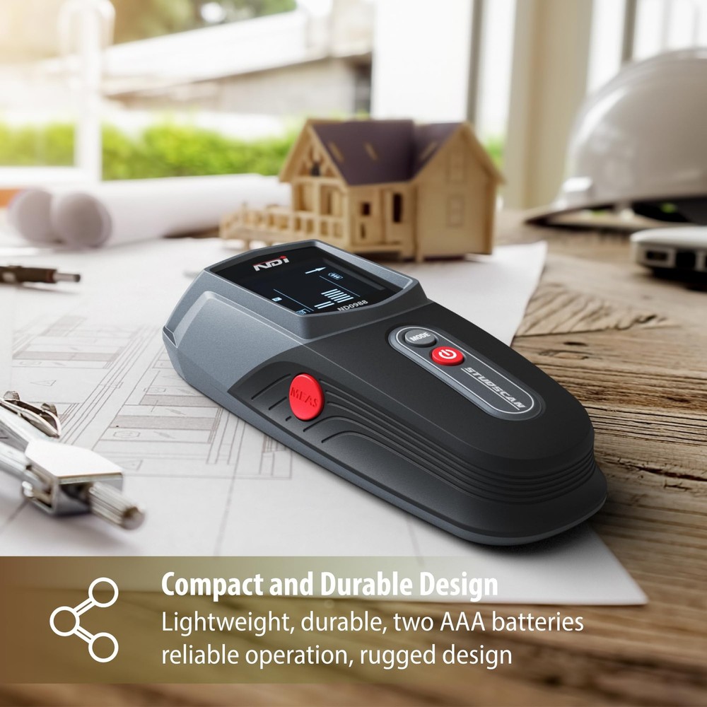 NDI ND0988 Stud Detector Precise Wall Scanner for Wood Detection with Multiple