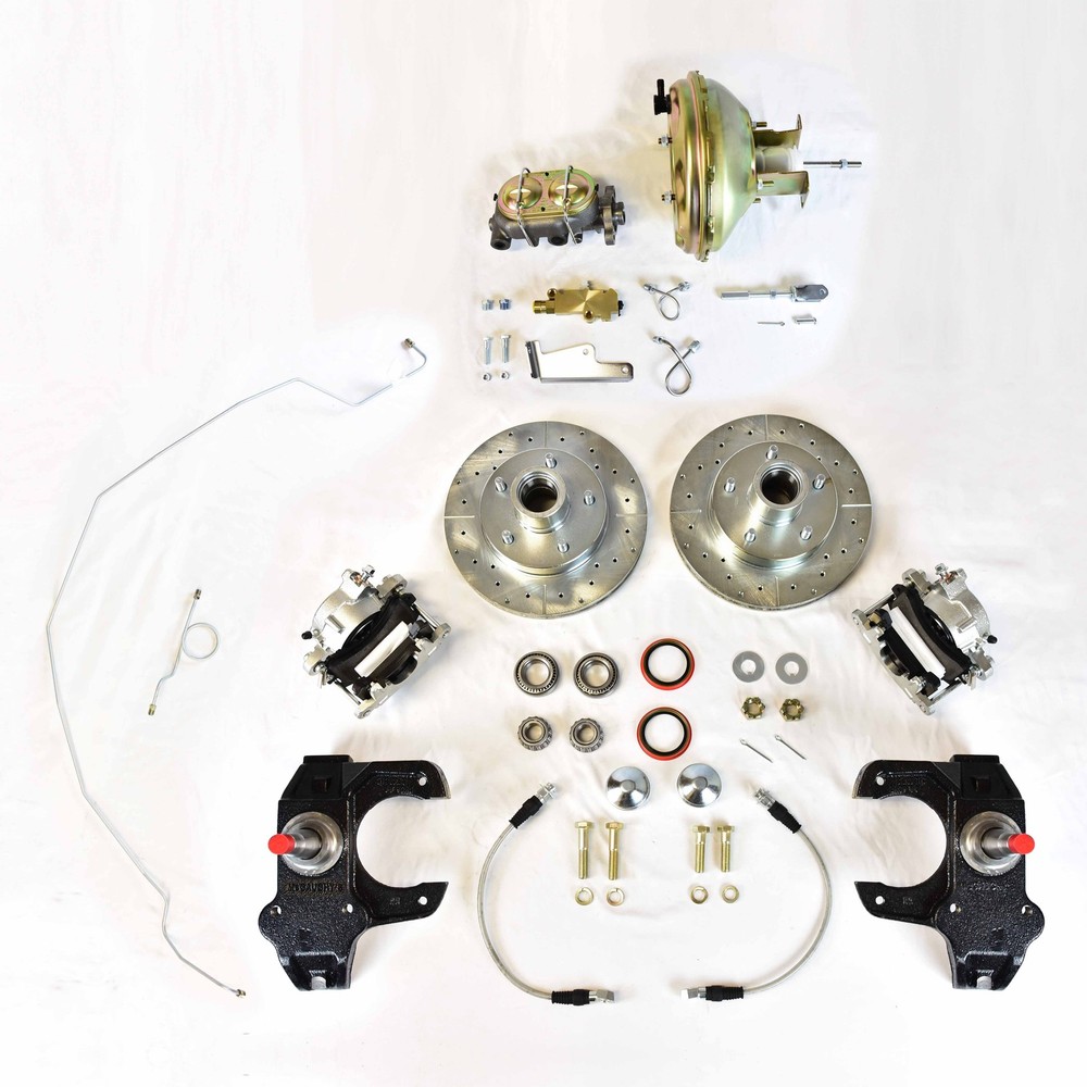 1965-1970 Impala front power disc brake conversion 2 inch drop spindles