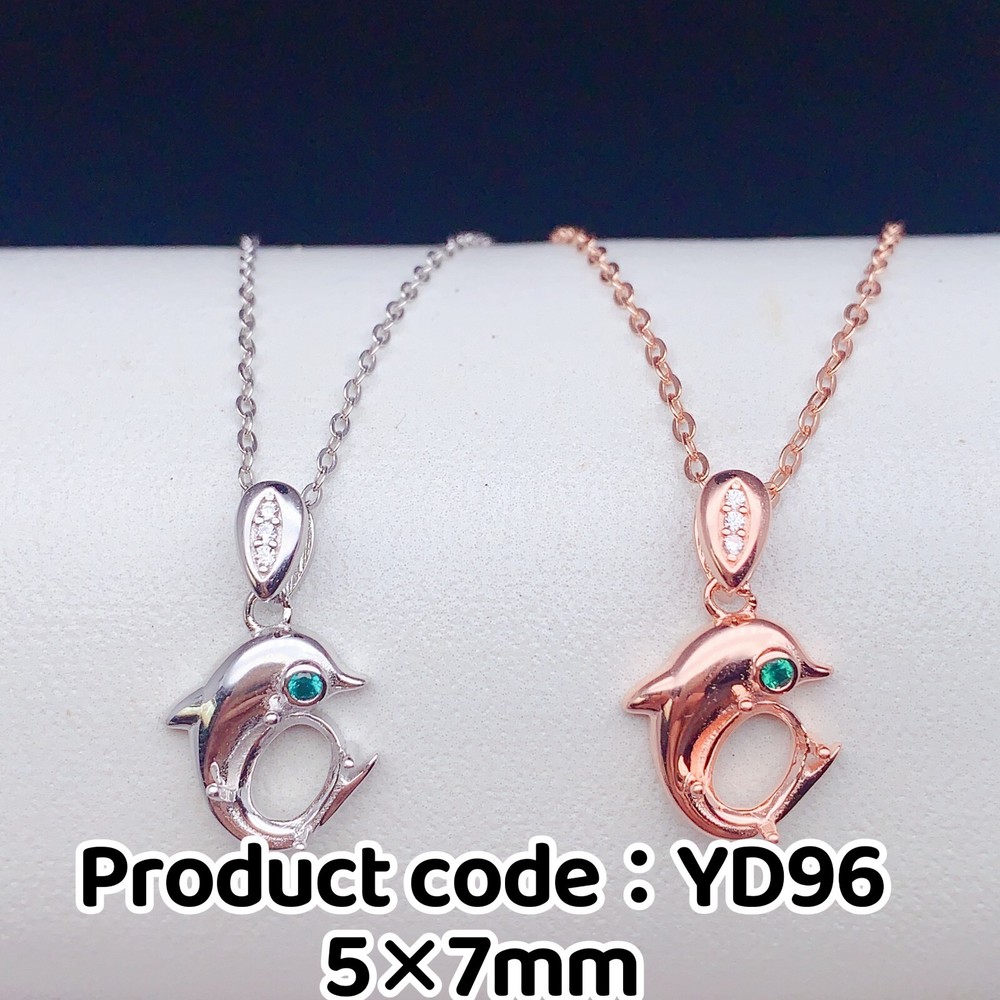 Silver 925 pendant empty setting, DIY blank setting YD96