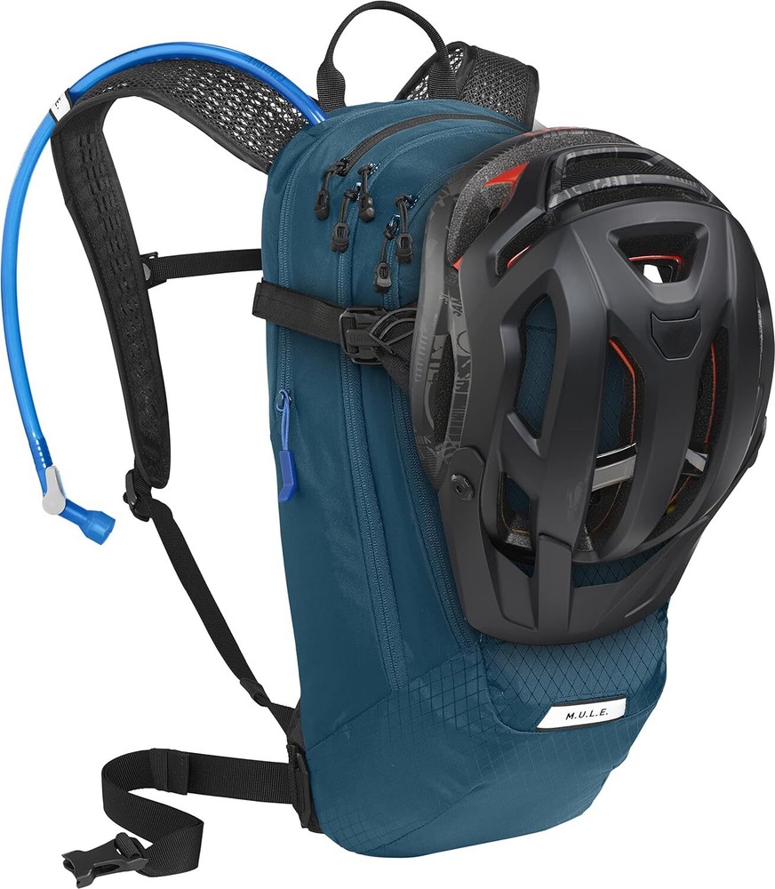CamelBak M.U.L.E. 12 Mountain Biking Hydration Backpack, Moroccan Blue/Black