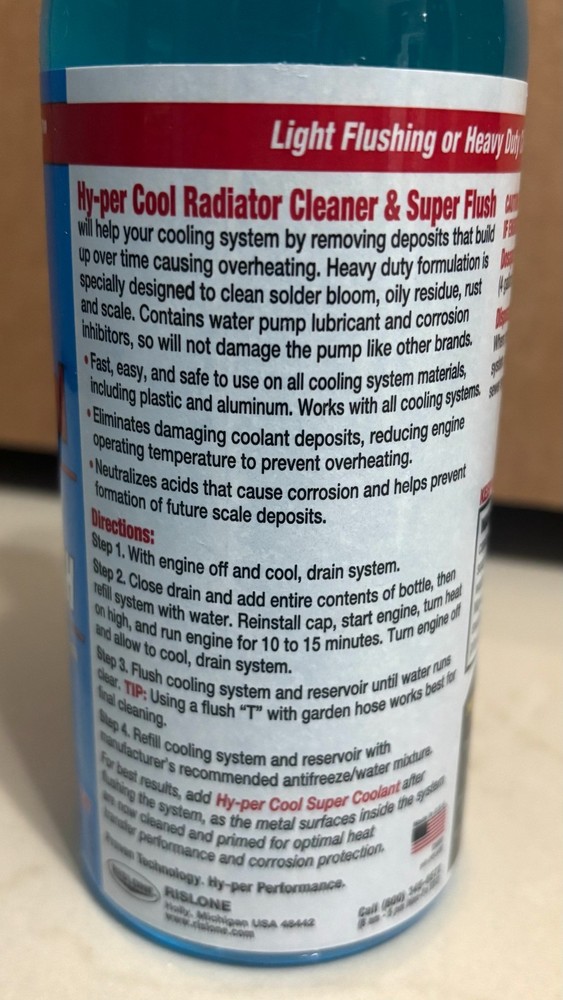 Rislone Hy-per Cool Cleaner & Super Flush 16 oz.