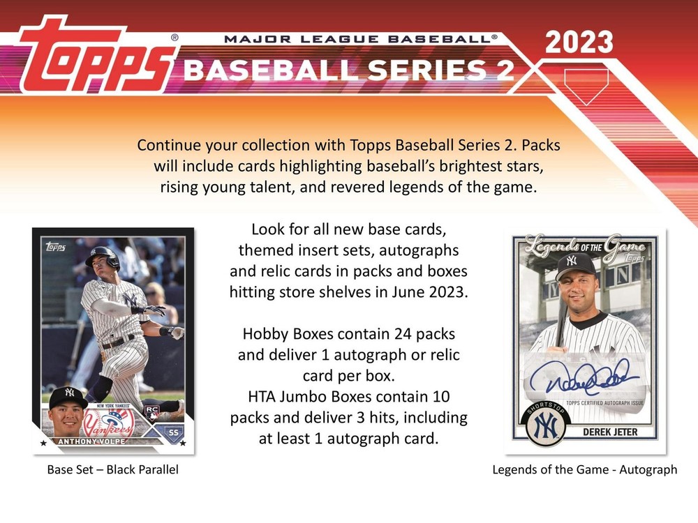 2023 TOPPS SERIES 2 BASEBALL HOBBY BOX