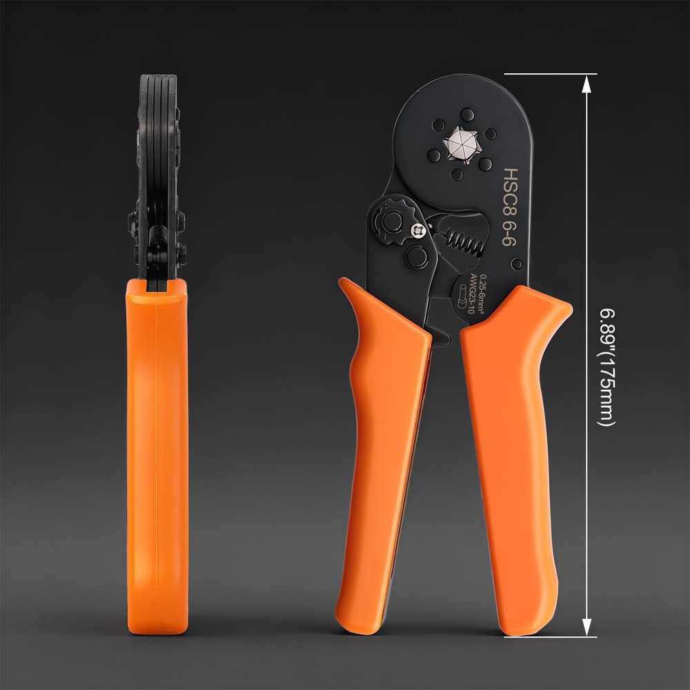 HSC8 66 SelfAdjustable Hexagonal Crimping Tool 2310 AWG Ferrules Wire
