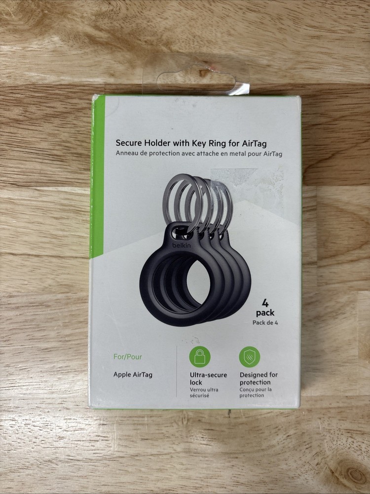 Belkin Secure Holder with Key Ring for Air Tag (4 pack)