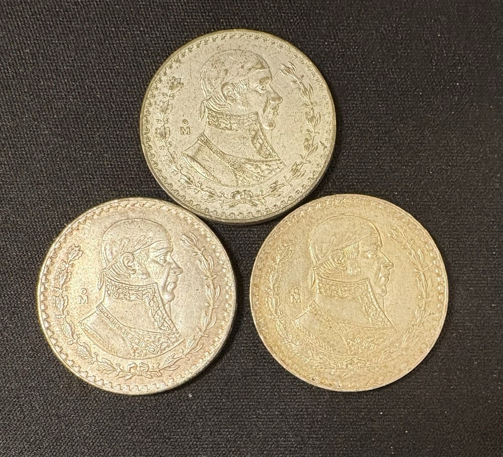 Mexican Centavos & Silver Pesos See Description