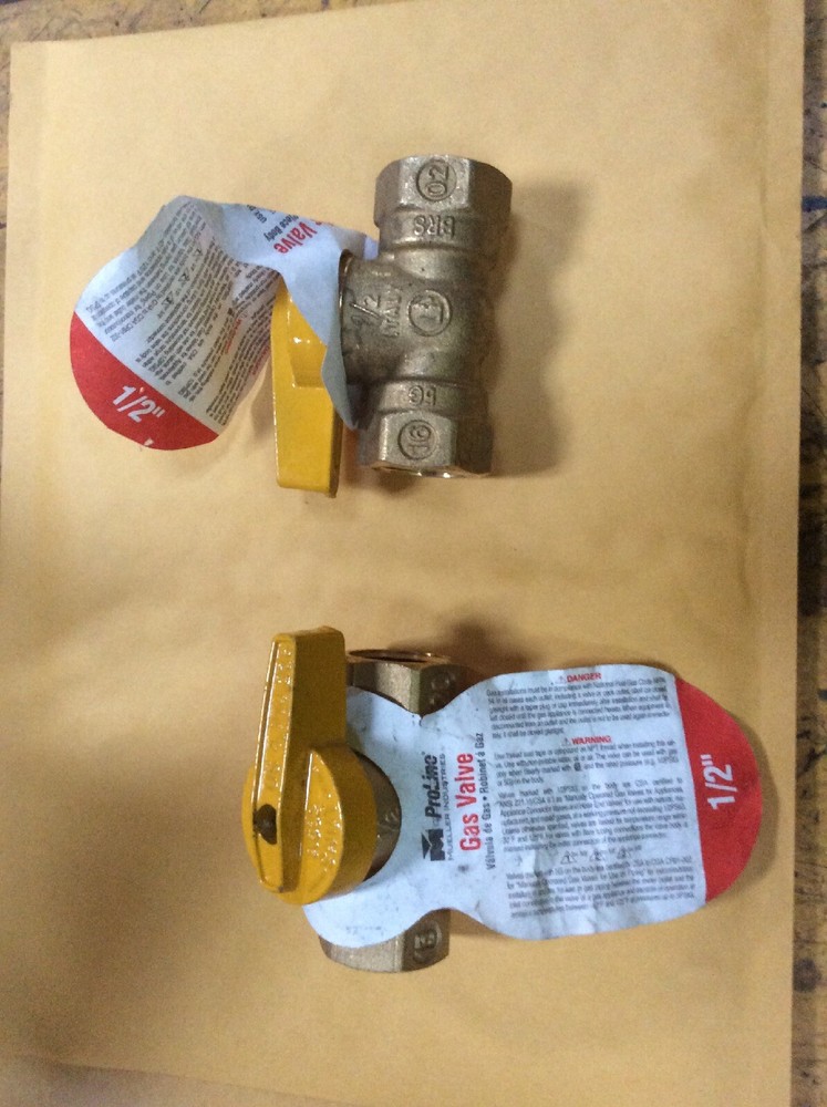 2- ProLine 110-523 Gas Ball Valves