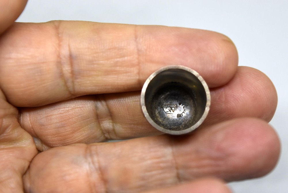 Antique Cherubs Sterling Silver Thimble