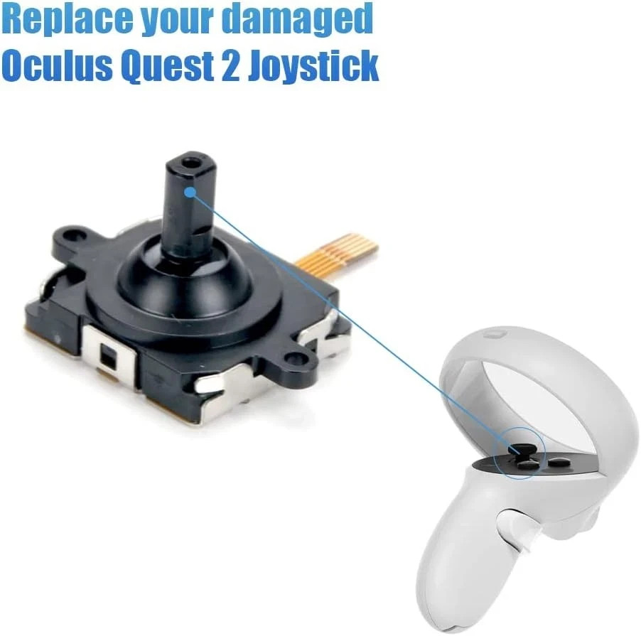 2 Pack Joystick Replacement for Oculus Quest 2 Controller/Meta Quest 2 Controlle