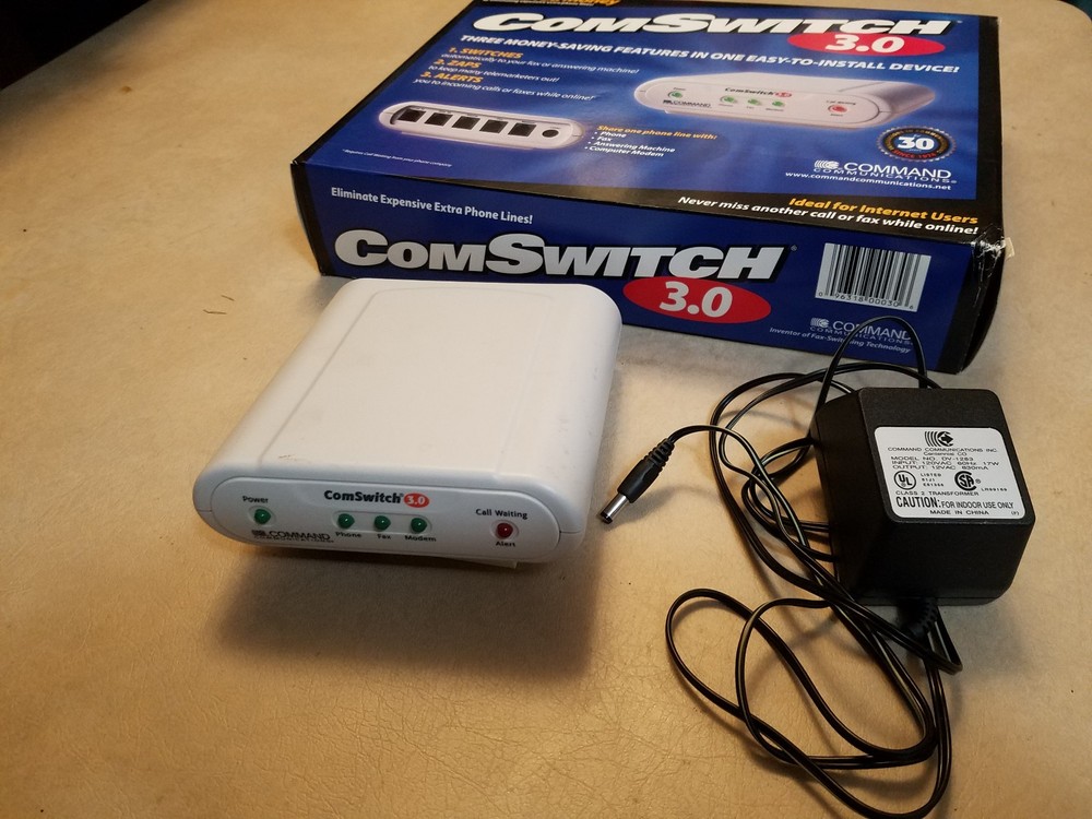 Command Communications ComSwitch 3.0 Shares Phone line between multiple devices