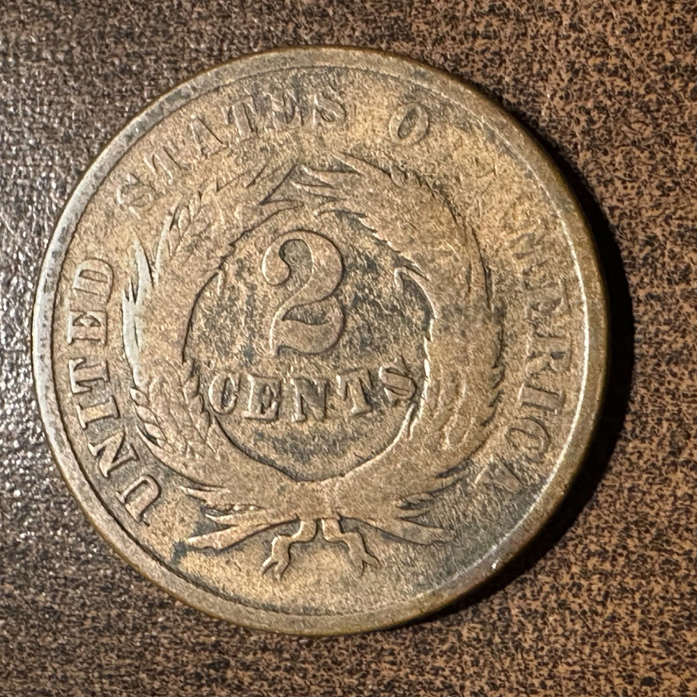 1865 Two Cents Piece