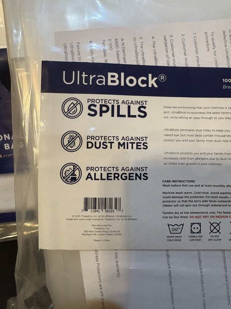 UltraBlock Professional Queen Mattress Bag Protector Designed For Moving/Storage