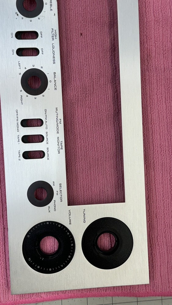 Original OEM Technics SA-300 Receiver Front Aluminum Panel Only W/ Screws 🔥