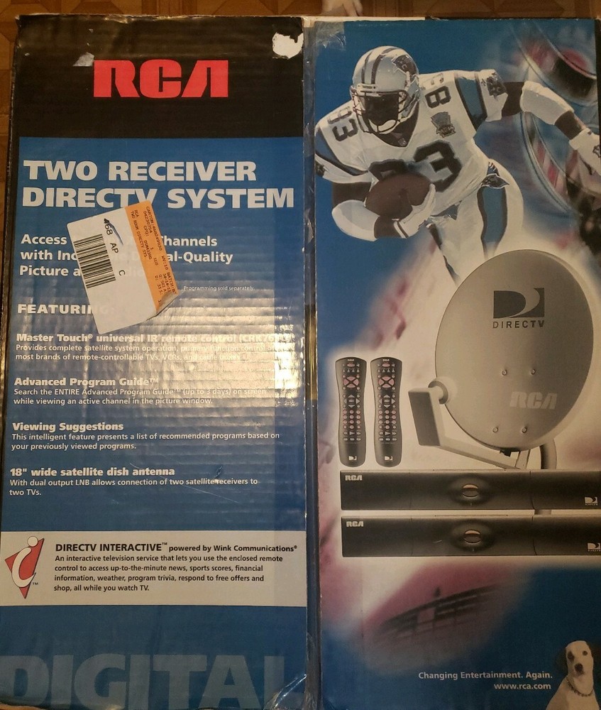 RCA TWO RECEIVER DIRECTV SYSTEM MODEL DSM433RGA
