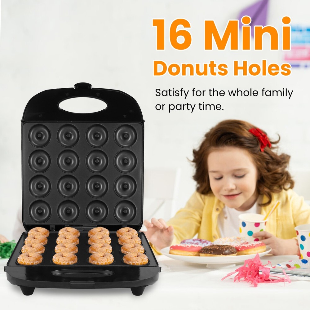 Kitchen Mini Donut Maker Machine Home Non Stick Coating Heating Donut Maker