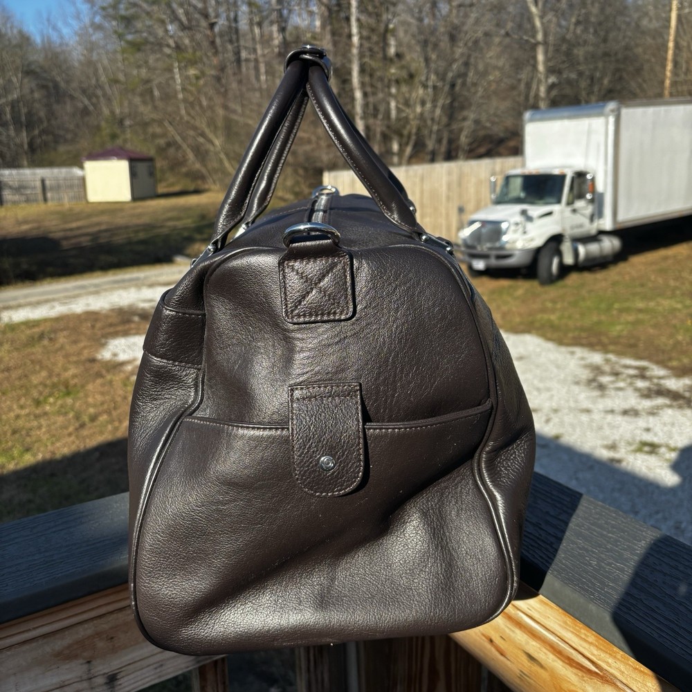 Ossington Genuine Leather Weekender, Dark Brown