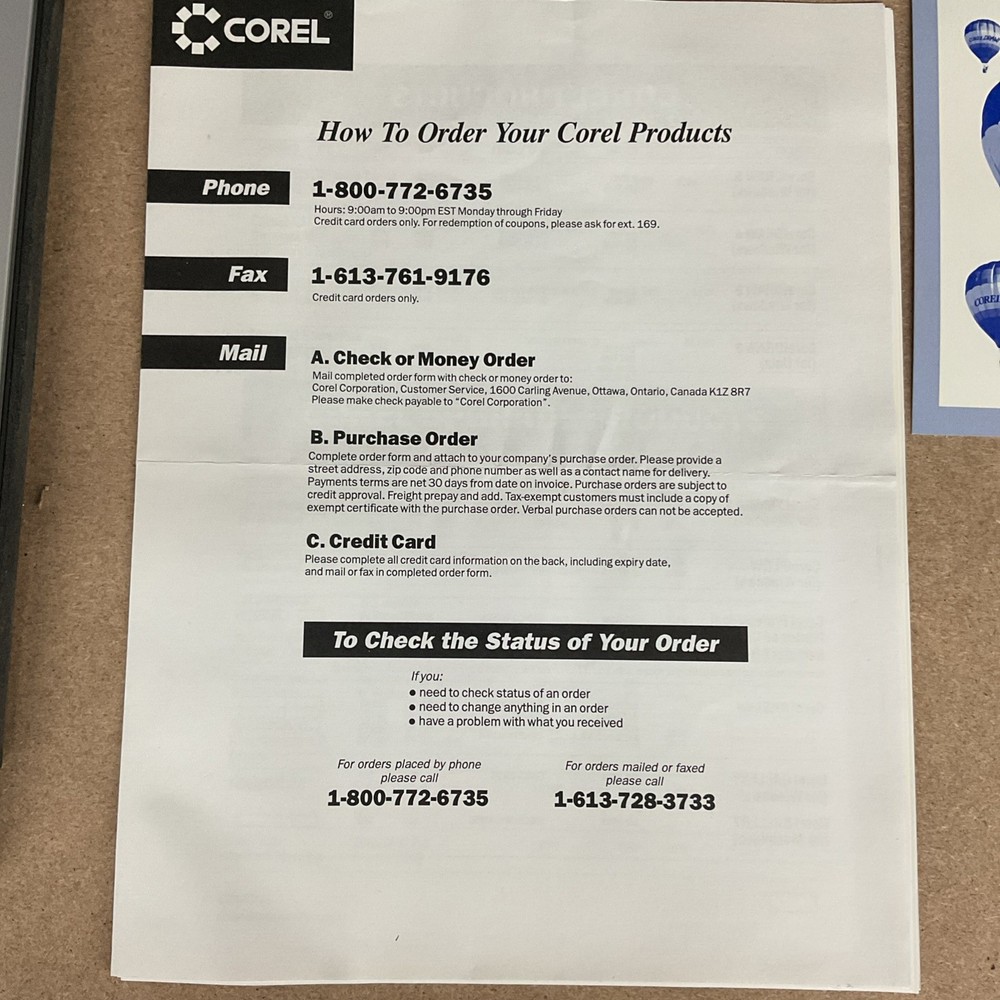 Corel Draw! 3.0 CD-ROM Windows 3.1