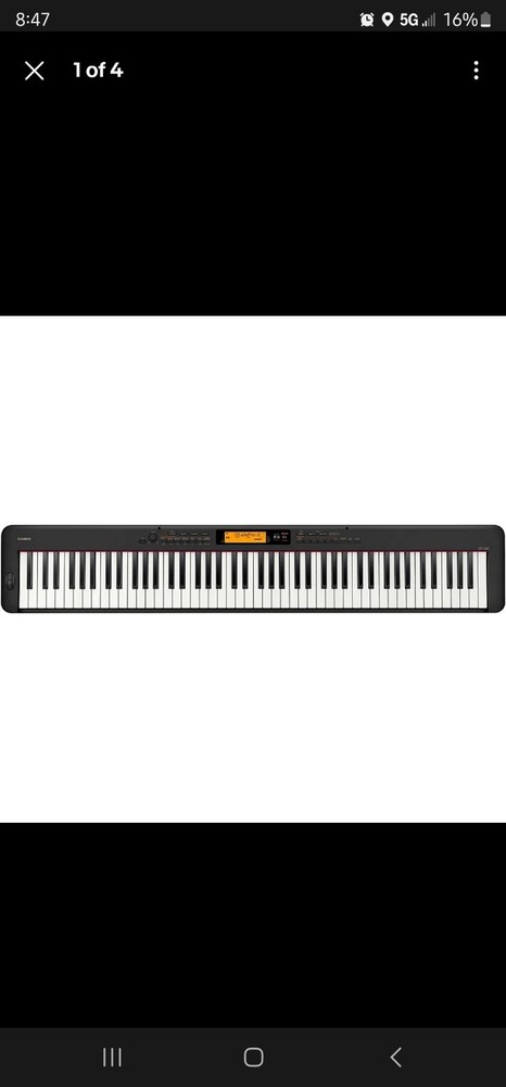 Casio CDP-S360 Compact Digital Piano Black