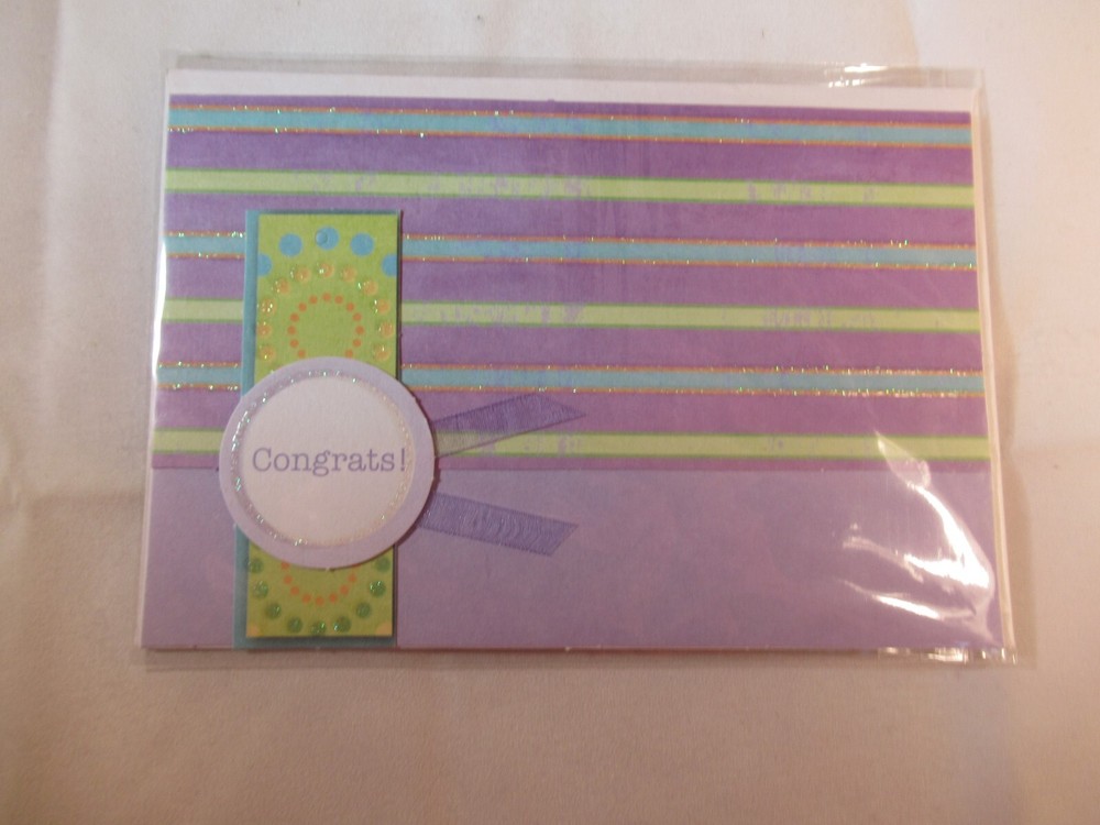 CONGRATS!  HANDMADE GREETING CARDS WITH ENVELOPE #2
