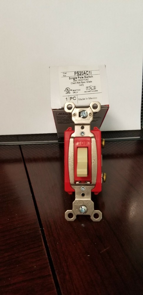 PASS & SEYMOUR PS20AC1I SINGLE POLE SWITCH