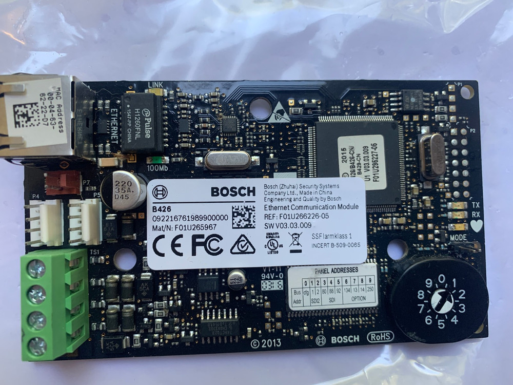 Bosch B426 Ethernet Communication Module for Control Panels