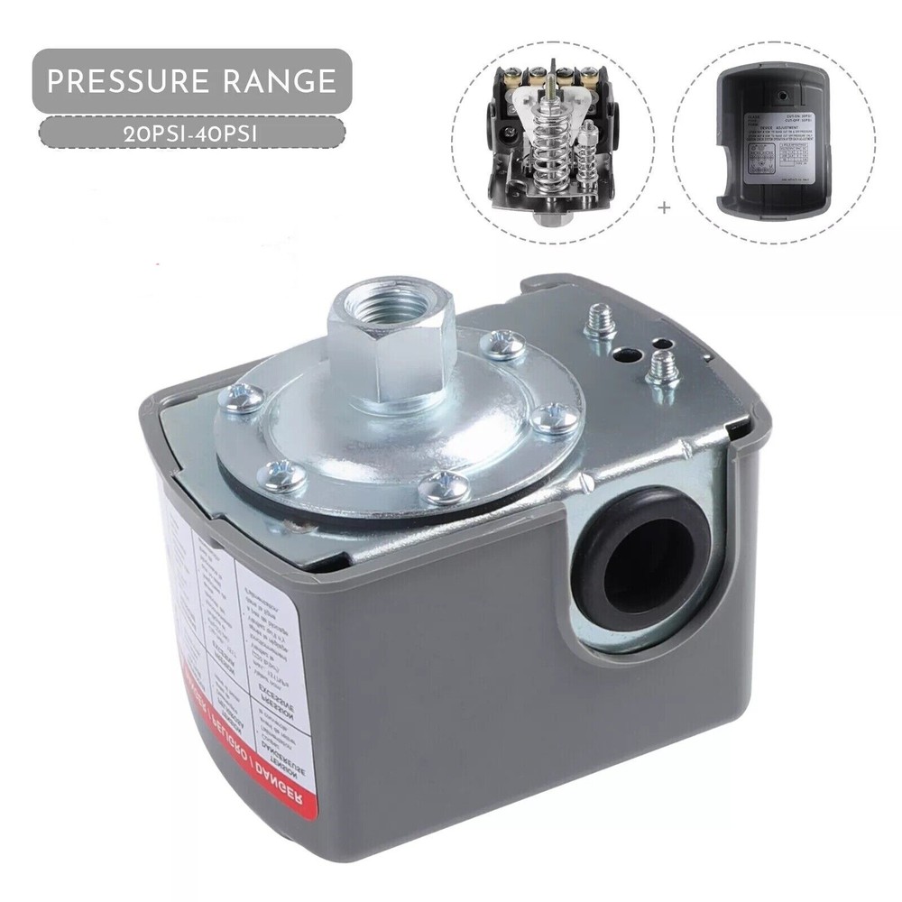 20-40 PSI Well/Water Pump Pressure Control Switch Adjustable Double Spring Pole
