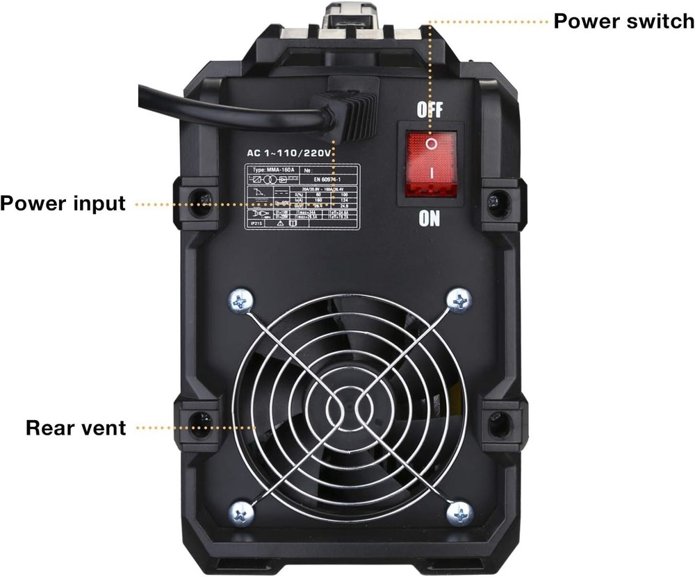 Compact 160A ARC Welder with LCD Display - Energy-Efficient IGBT Technology