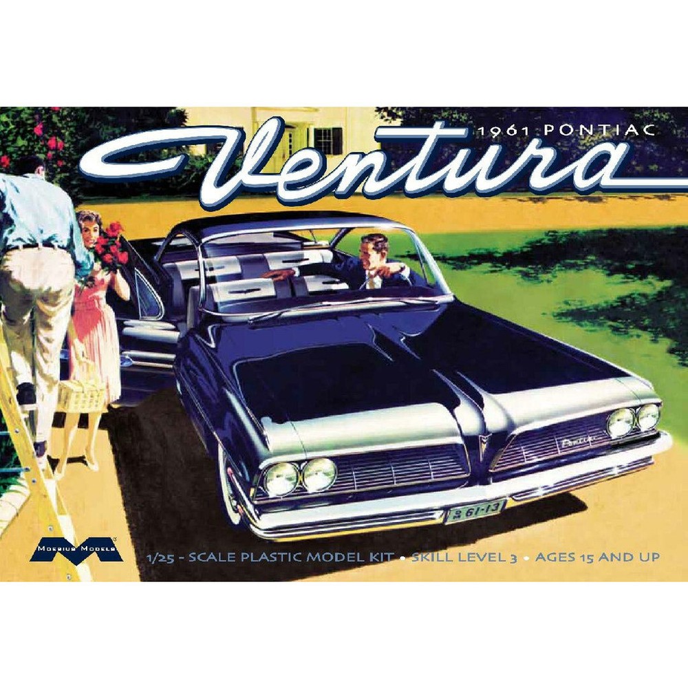 Moebius Models 2851 1961 Pontiac Ventura SD Plastic Model Kit