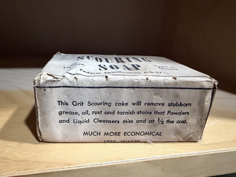 1930s- 1950s Type 2 Quartz Scouring Soap WWII