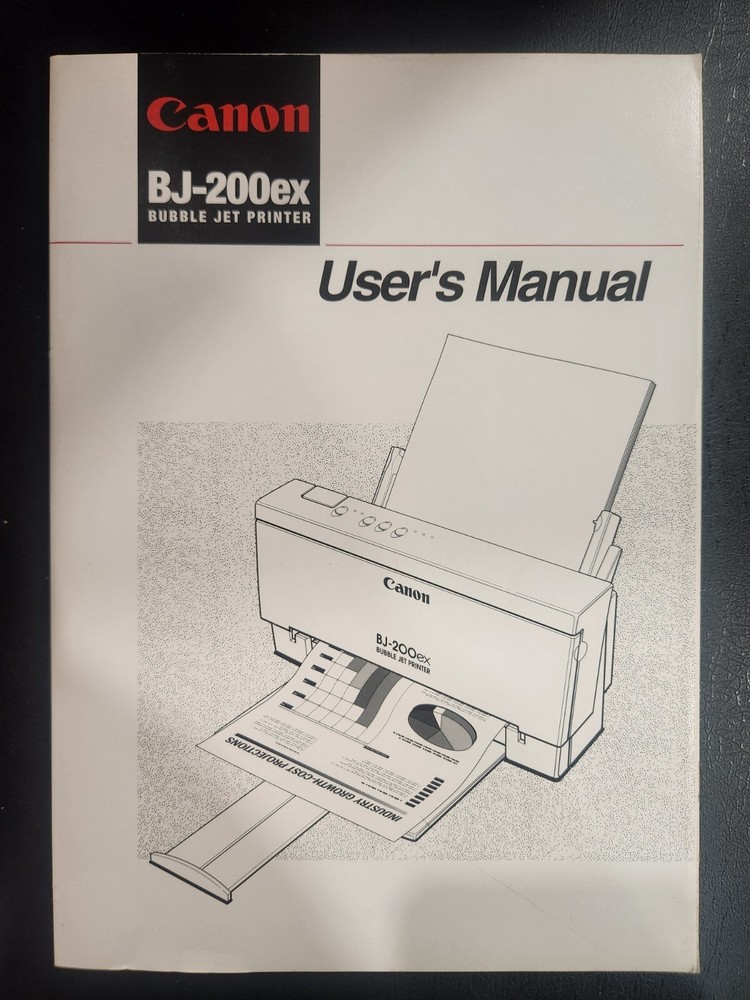 Canon BJ-200ex Bubble Jet Printer User's Manual