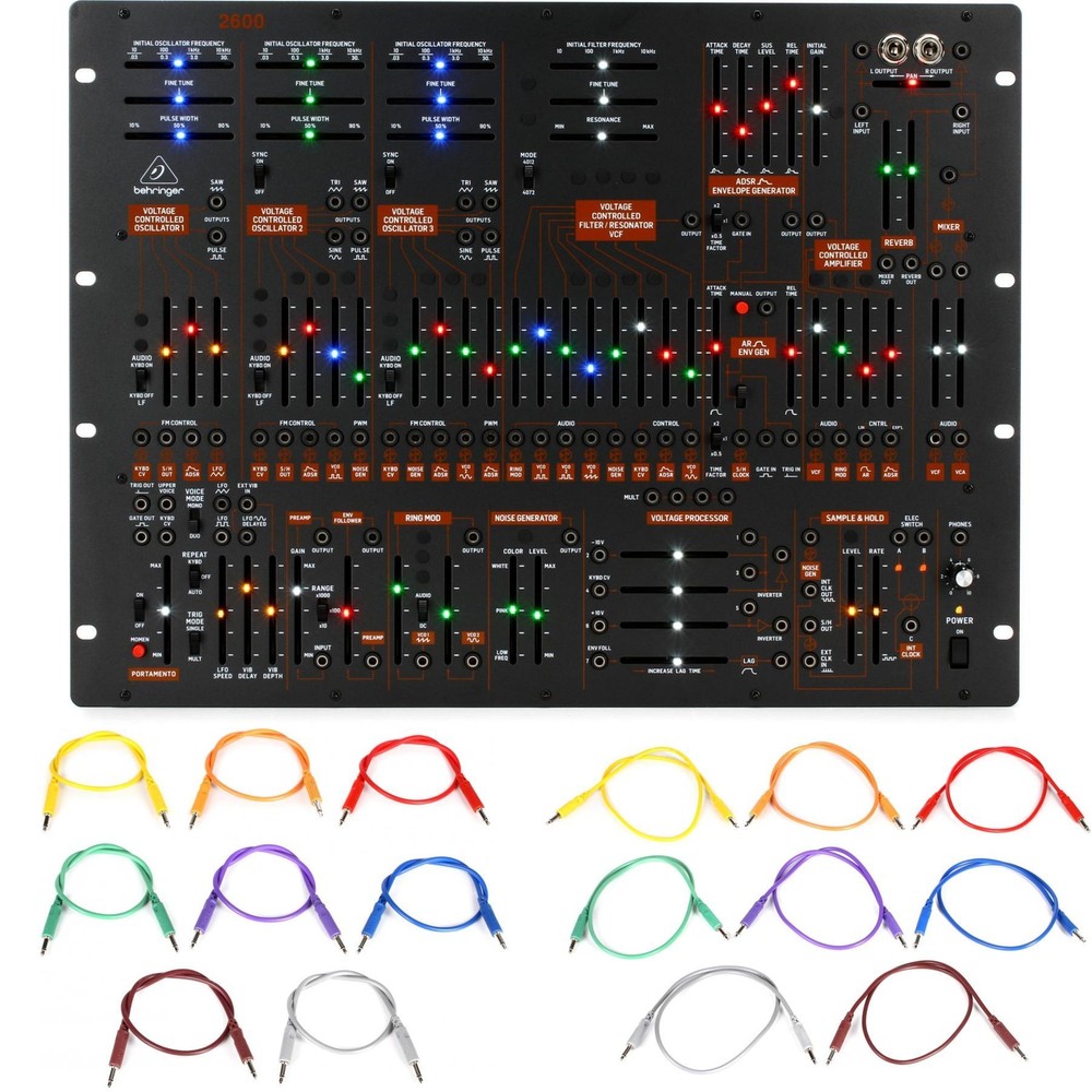 Behringer 2600 Analog Semi-modular Synthesizer with Patch Cables