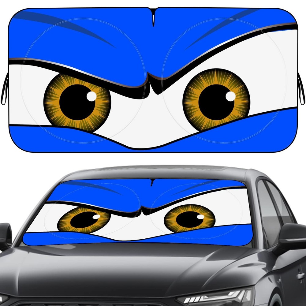Car Windshield Sun Shade  Large Front Protection Blue