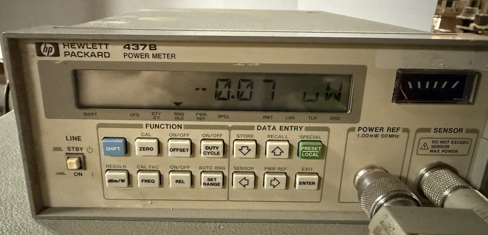 HP / Agilent 437B RF Power Meter Tested