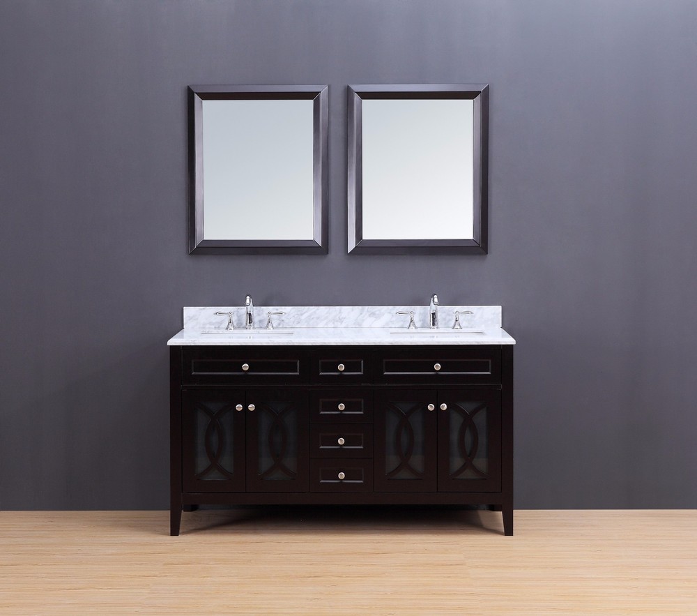 Bathroom Vanity - Transitional Bathroom Vanity Set - Double Sink - Rocca 60"
