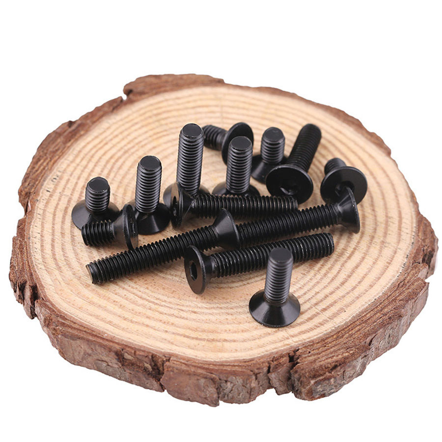 Electrophoresis Black 304 stainless M3 M4 M5 Countersunk hex socket screws