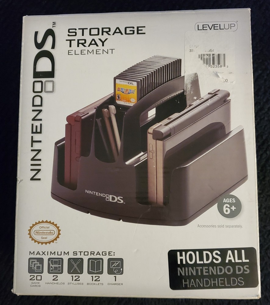 Nintendo DS Storage Tray Element Level Up Open Box