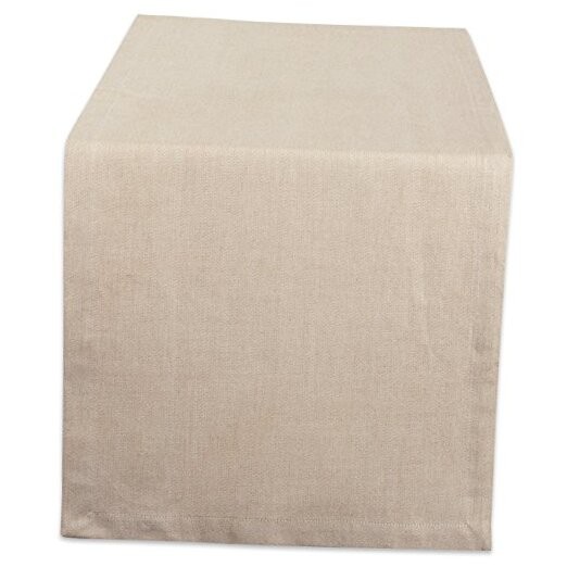 CAMZ38726 Solid Chambray, Table 14x108, Chambray 14x108" Runner Natural