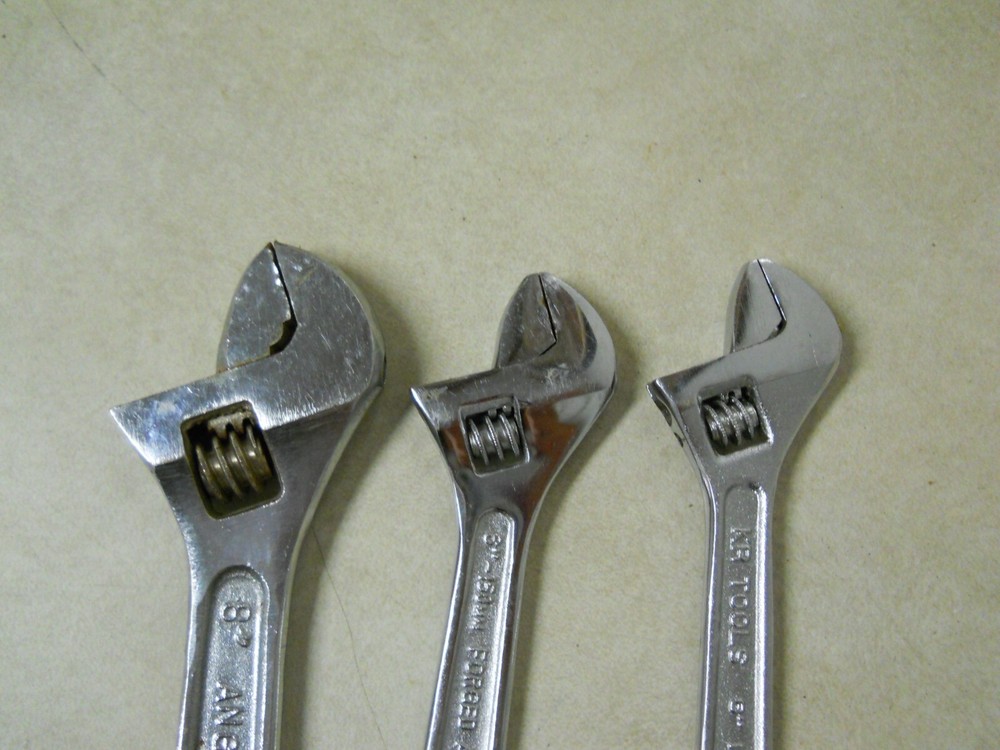 x 3 Adjustable Angle Wrench 8" & 6" Replacement Extras