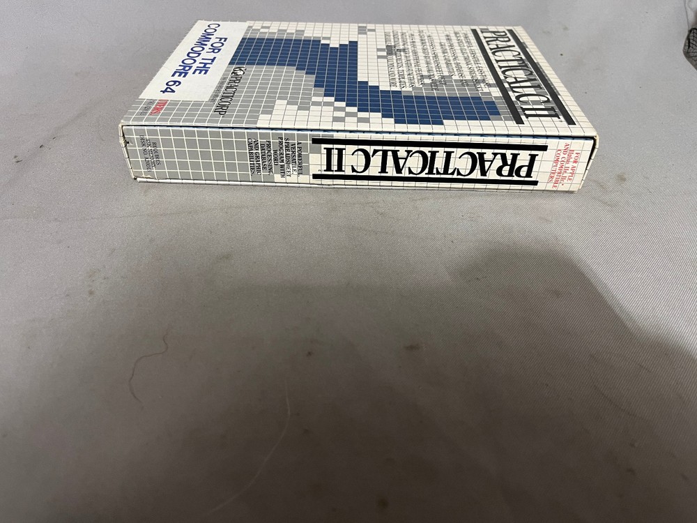 Vintage PRACTICALC II Practicorp Spreadsheet S. Ruby Commodore 64 Disk Box 1984