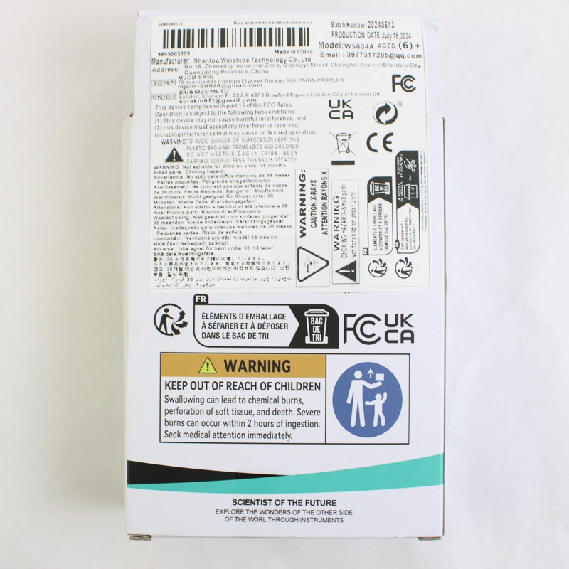 Science Experiment Mini Handheld Child's Portable Microscope 60 x 200X