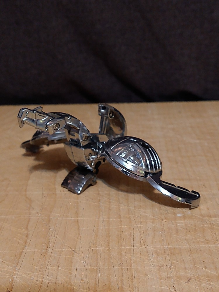 MC-16 Takara Microchange Metal Hawk Transforming Silver Robot Japan