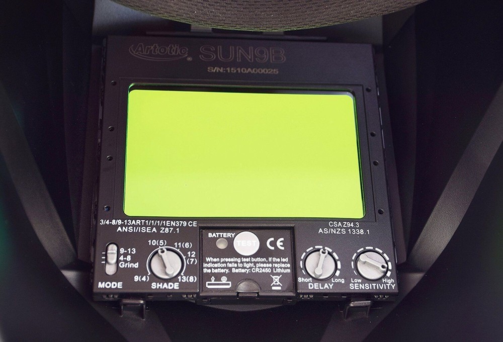 new LEAF AUTO DARKENING WELDING/GRINDING HELMET 4 sensor, DIN 4-13