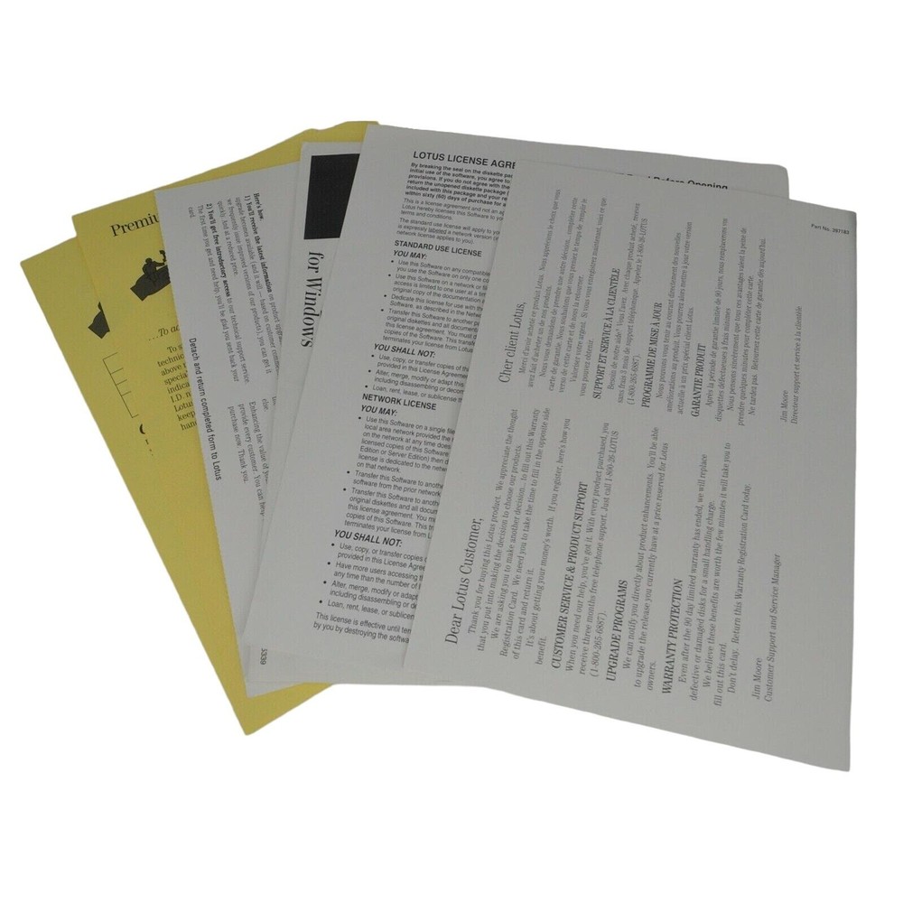 1993 Microsoft Windows 2.0 Lotus Improv Spreadsheet Software 3.5" Floppy