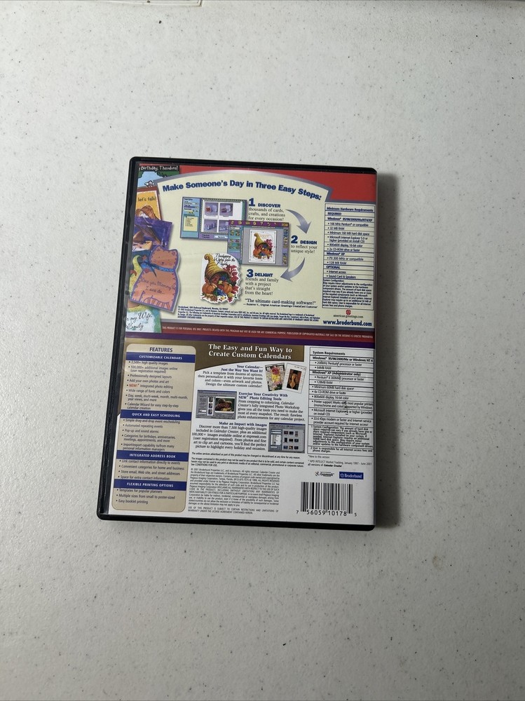 Digital Imaging AmericN Greetings Creatacard/ Calendar Creator Version 8 PC