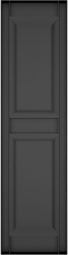 Custom Black Raised Panel Shutters - 14.5"W x 62"H (Pair)