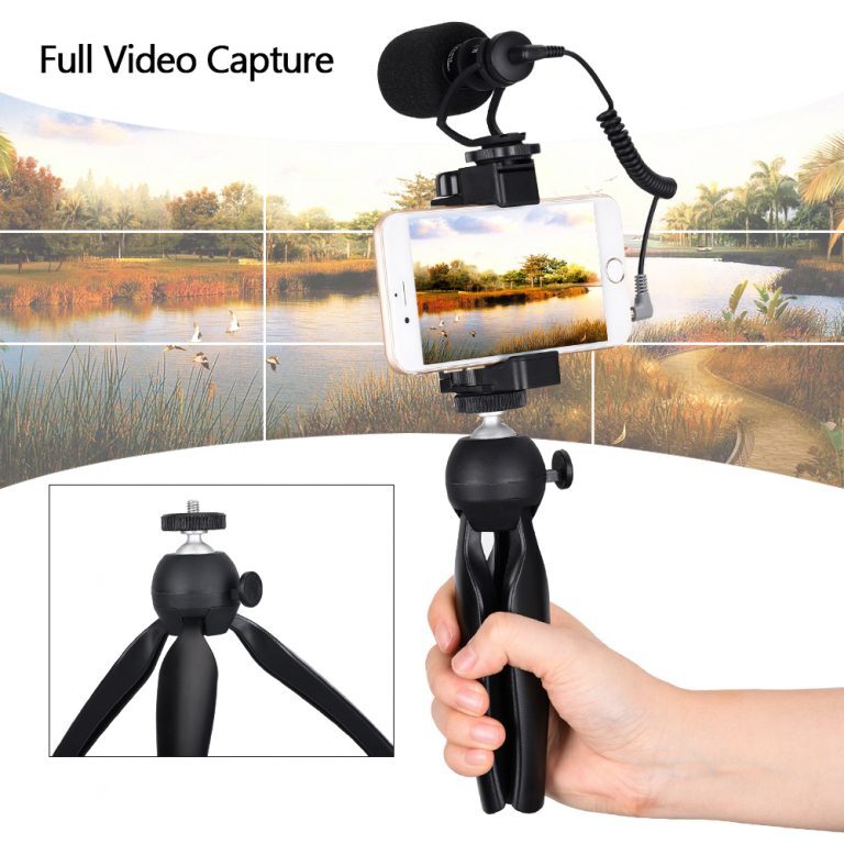 CoMica - On-Camera Directional Mic w/ Phone Holder